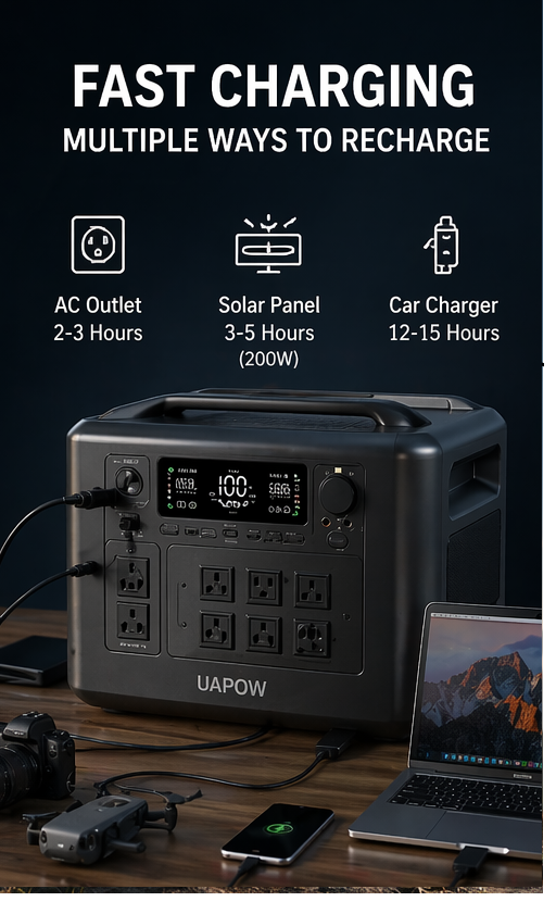 2600W Solar Generator Pro – 2048Wh LiFePO4 Power Station