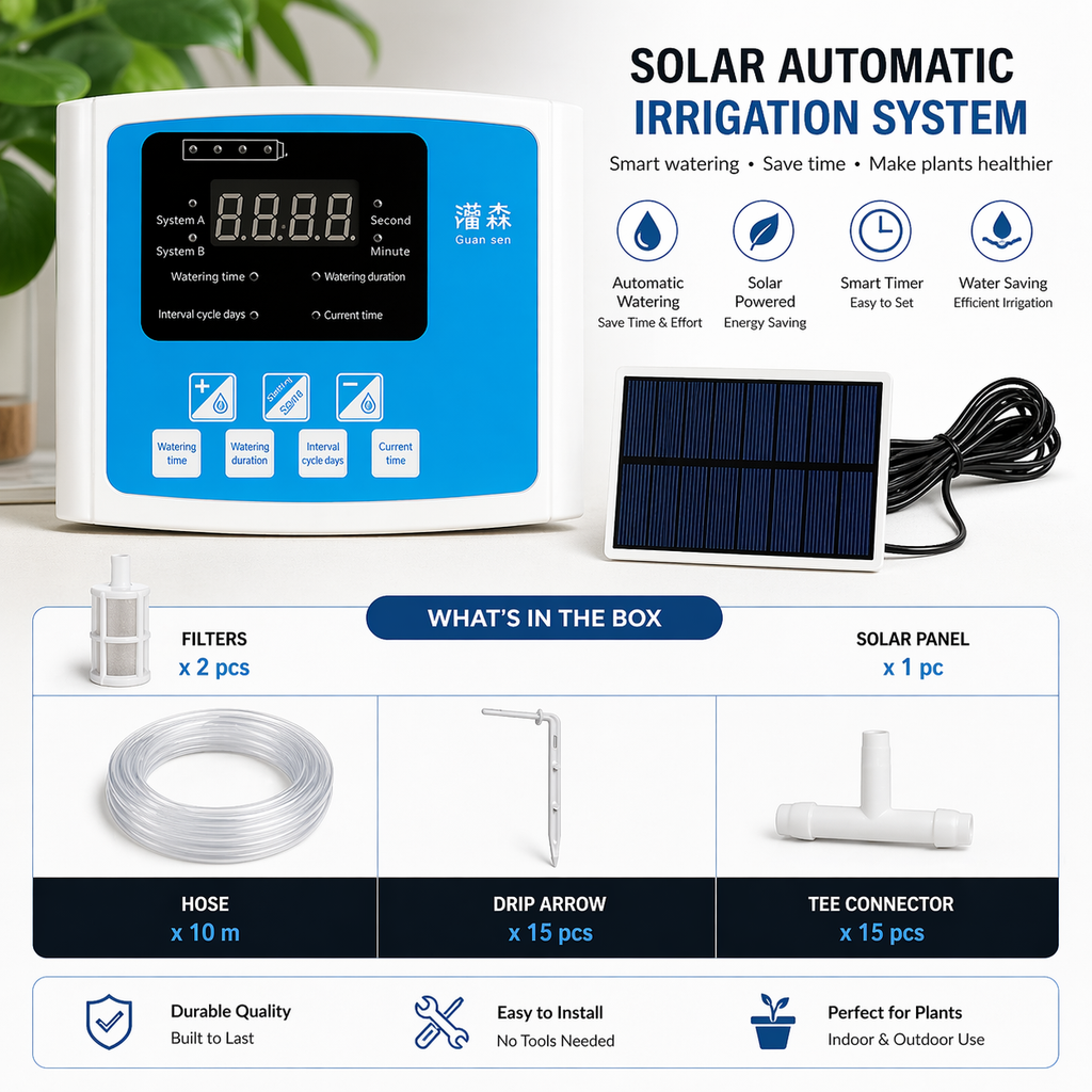 Solar Drip Irrigation System – Automatic Smart Watering