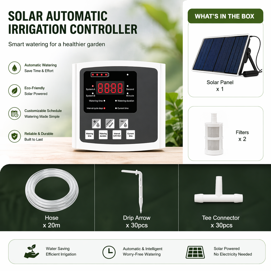 Solar Drip Irrigation System – Automatic Smart Watering