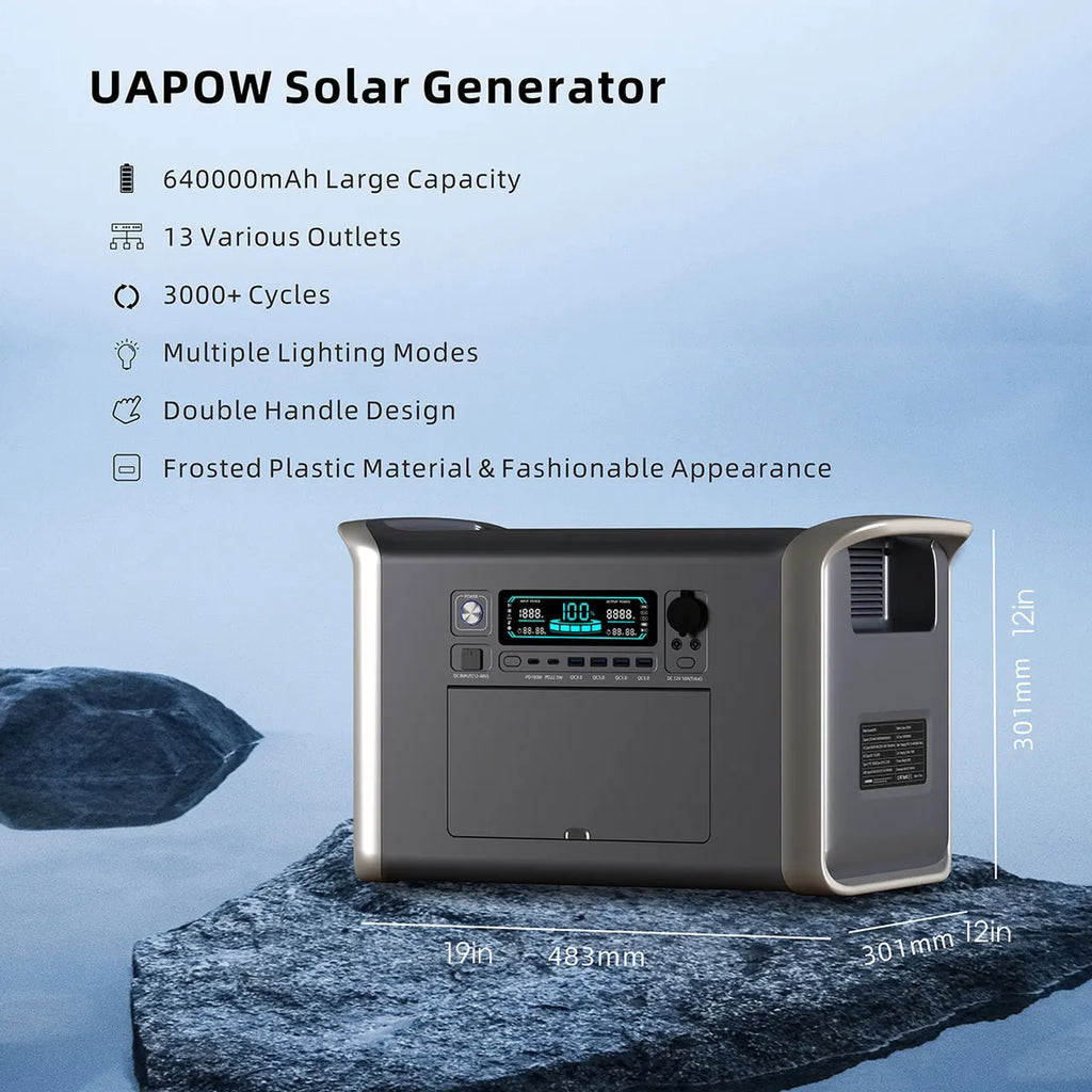2600W Solar Generator Pro – 2048Wh LiFePO4 Power Station