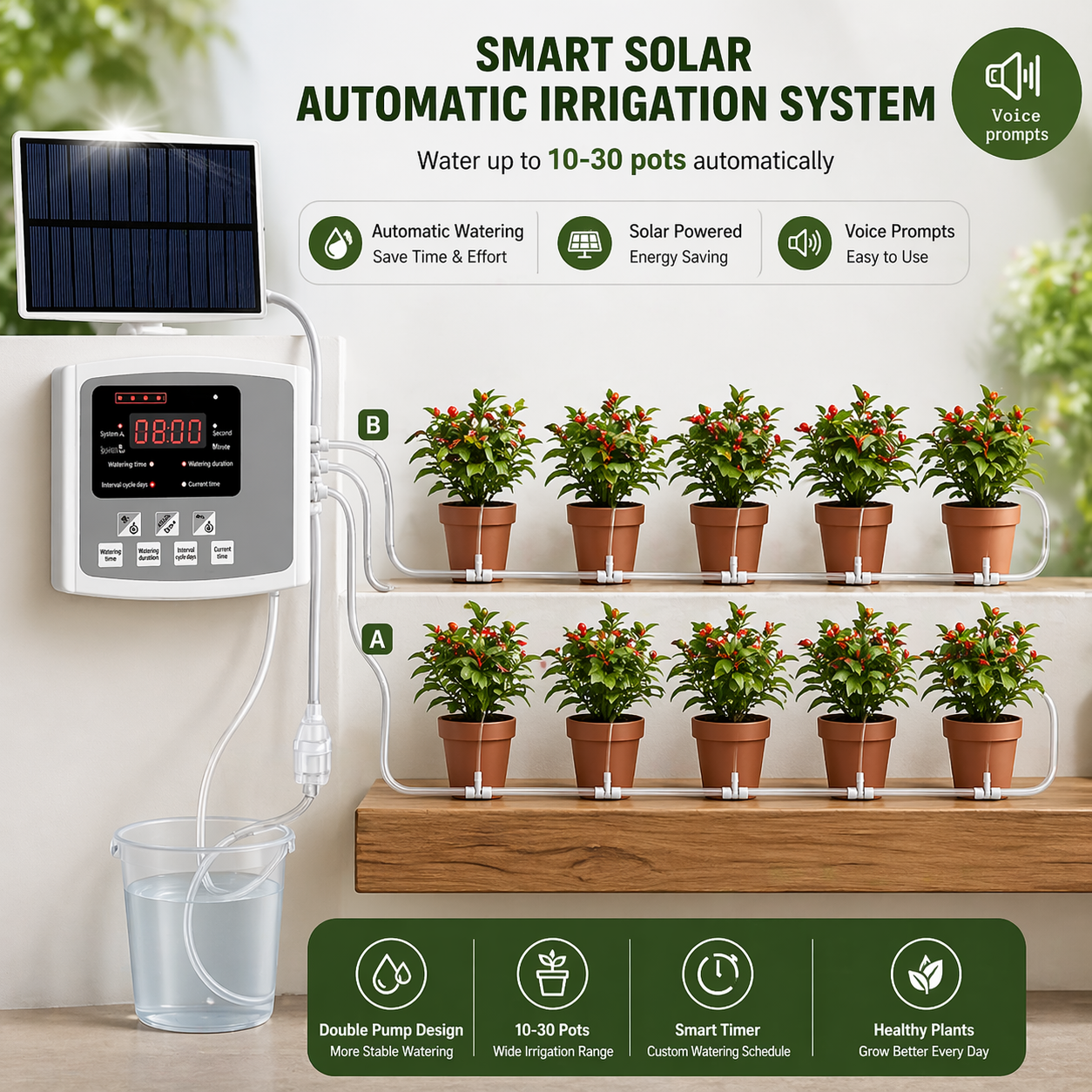 Solar Drip Irrigation System – Automatic Smart Watering