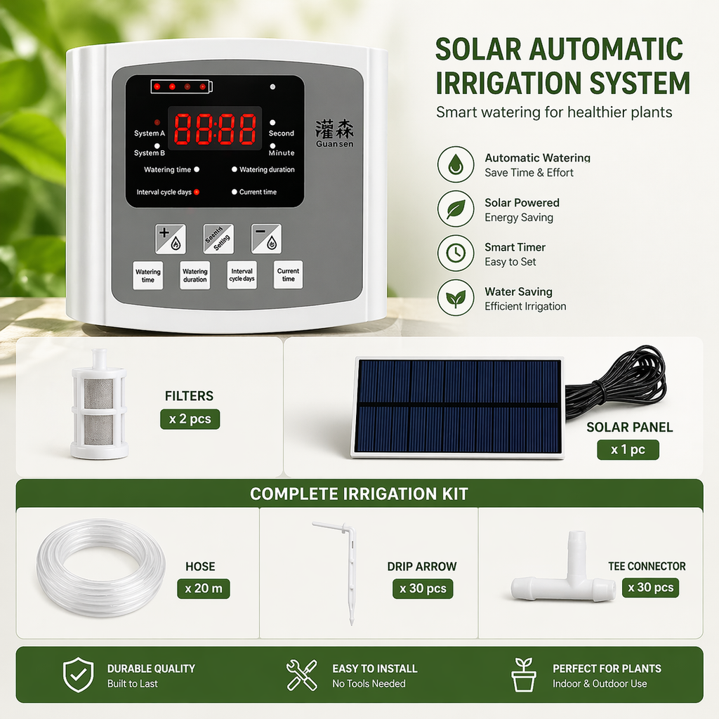 Solar Drip Irrigation System – Automatic Smart Watering